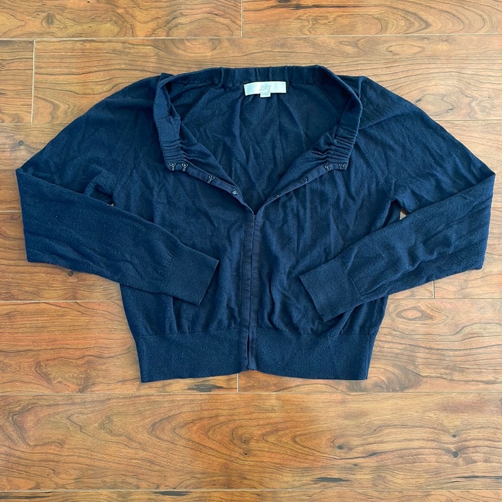 LOFT Dark Blue Cardigan